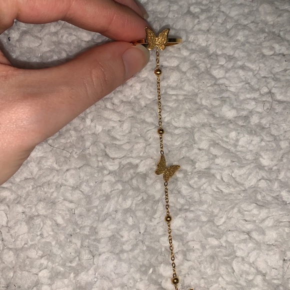 Gold Butterfly Hand Chain - Picture 9 of 17